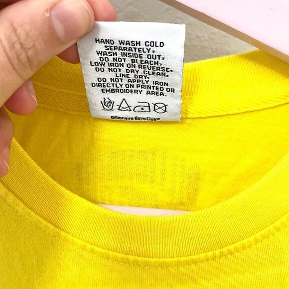 Billionaire Boys Club Yellow Astronaut Helmet Head Short Sleeve Graphic Tee S - Picture 3 of 4